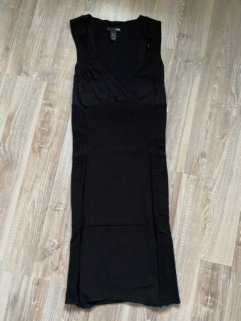 Elegantes körperbetontes schwarzes Kleid Gr.XS