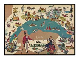LAC LÉMAN - 1960 "Carte de Tourisme"