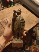 Holz Figur Laternenmann Handgeschnitzt (D)