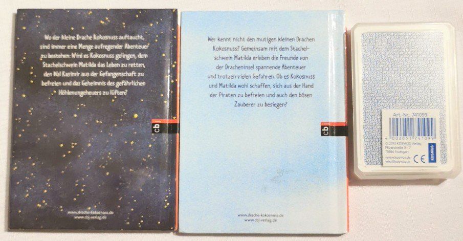 Libri: 2 Büchlein & Quartett - Der kleine Drache Kokosnuss – Nuovo (secondo la descrizione) da Wängi venduto da ABIZONE-86 2