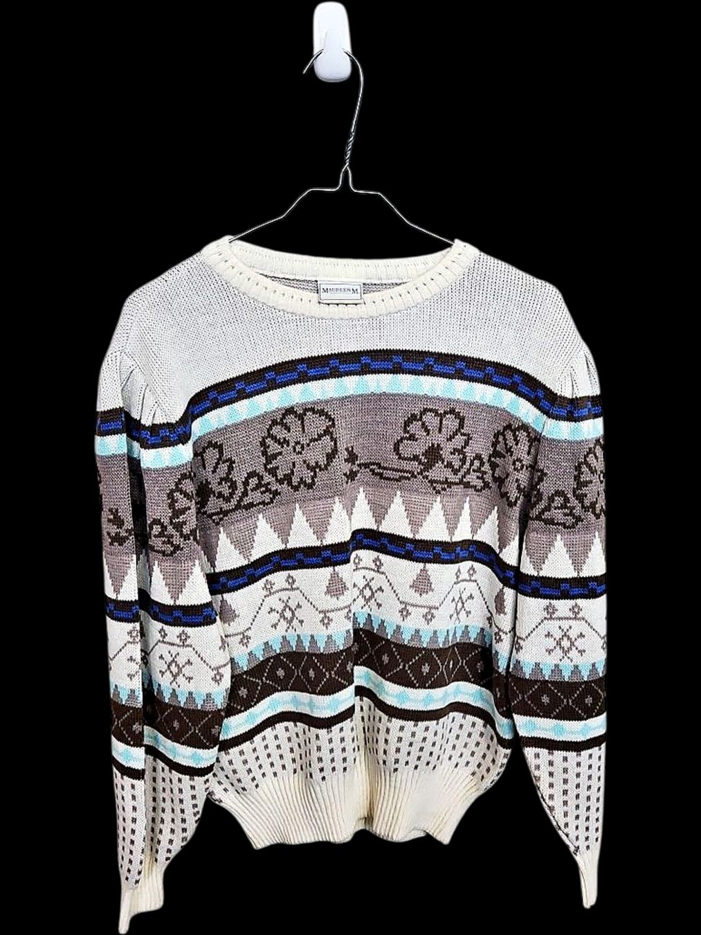 Element Maglioni & Felpe: Strickpullover im Vintage-Stil mit Muster - Nordisches – Usato da Zug venduto da vinokilo 1