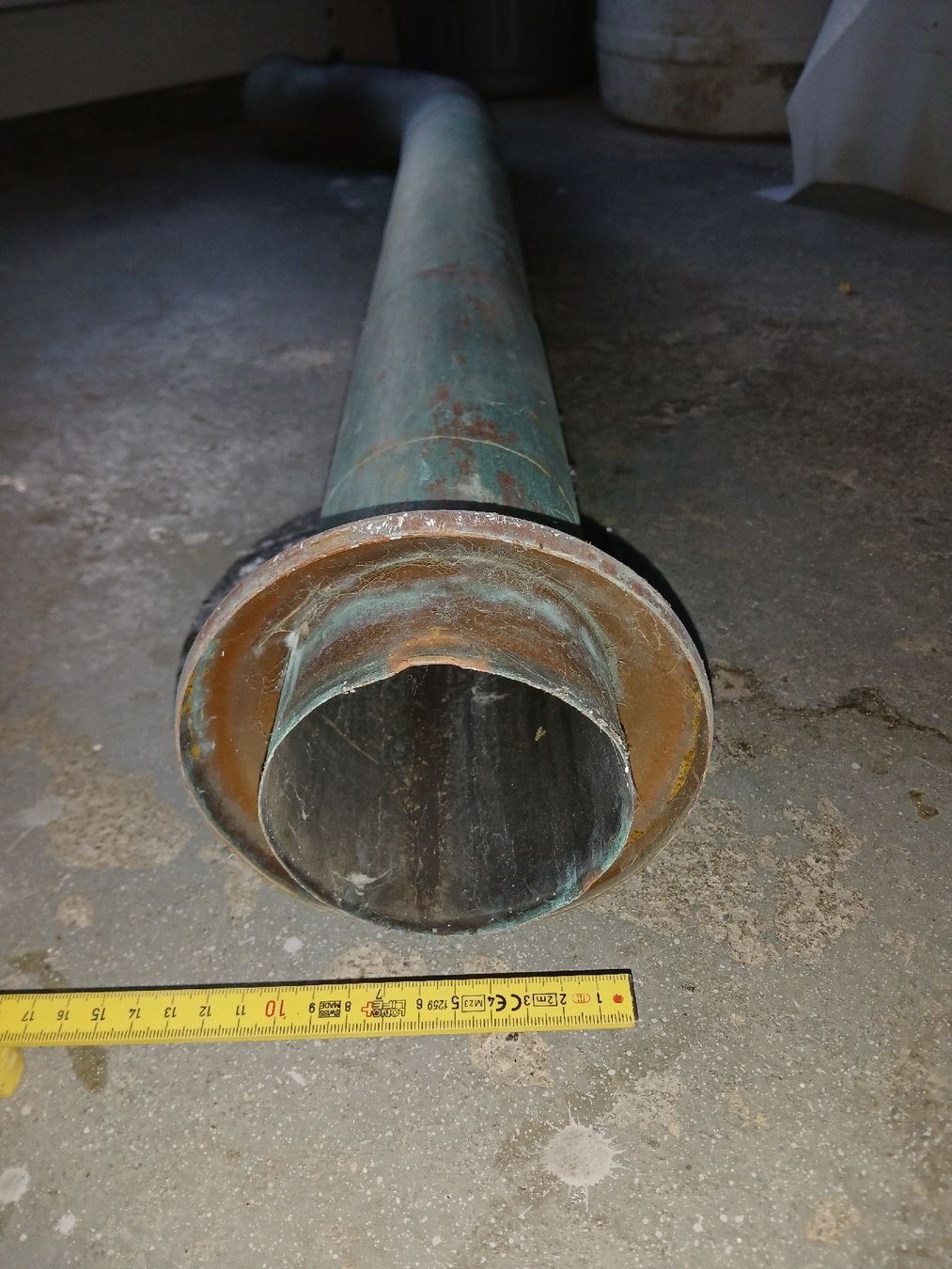Sonstiges Baustoffe: Kupfer-Rohrbogen mit Flansch, gebrauchter Zustand  – Gebraucht aus Weisslingen von minao 2