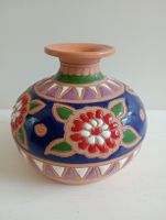Giasiranis Keramik Vase Rhodos Handbemalt Top-Zustand 11.5cm