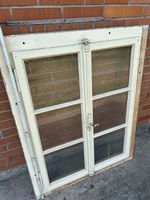 Antikes Doppelfenster, Jugendstil,  91cm 115 cm