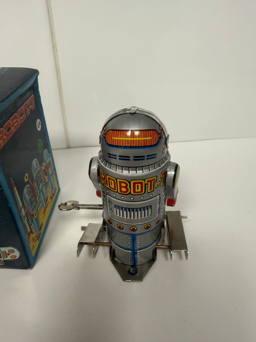 Giocattoli: Blech Roboter Mechanical Walking Robot-7 474 – Usato da Stäfa venduto da elcondor245 2