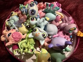 Littlest Pet Shop Neon Set cca 35stk🩵💙💜