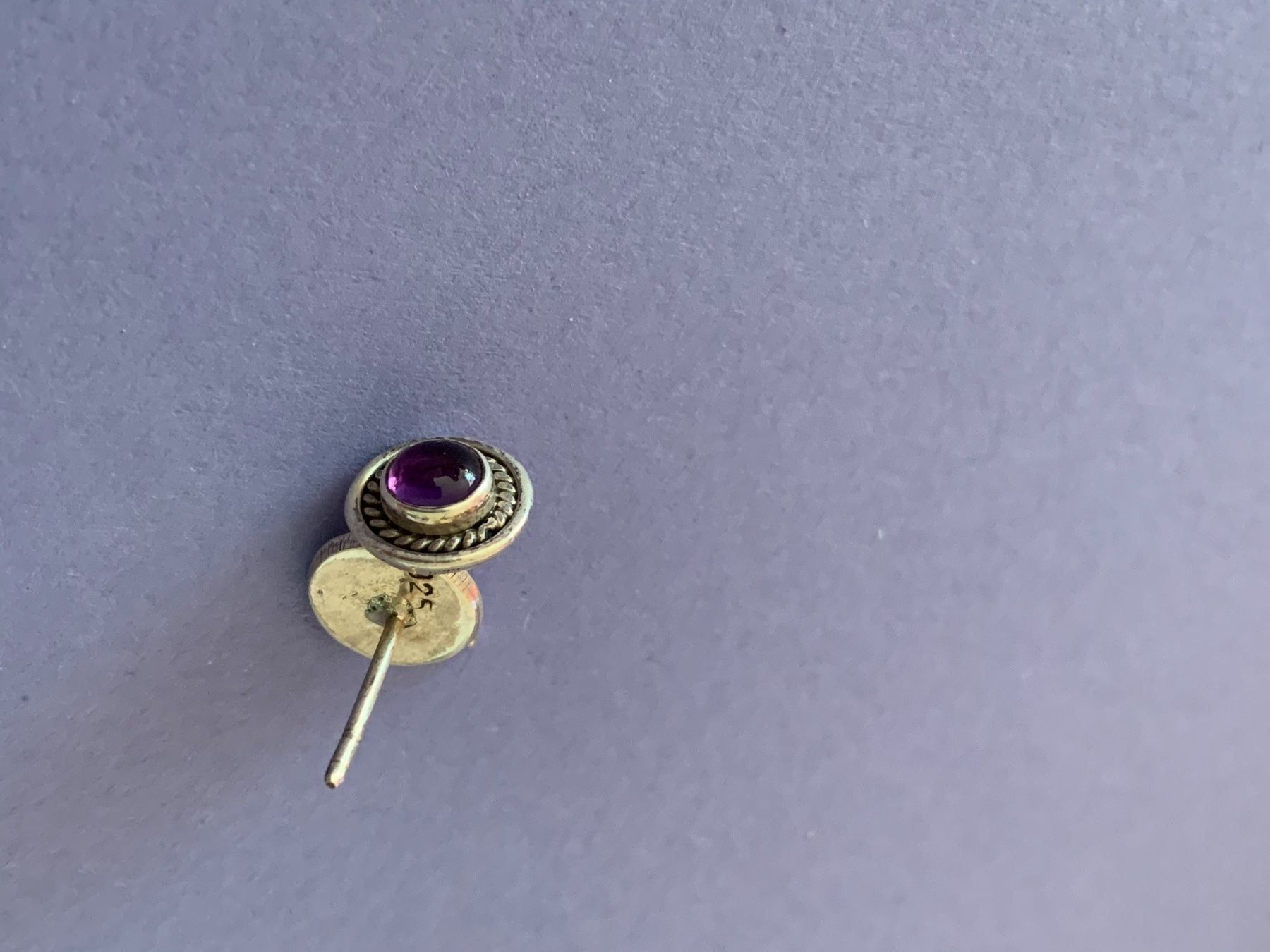 Orecchini pendenti & Orecchini a lobo: Teller ohrstecker violette silber! – Usato da Dittingen venduto da Bijoubelle 2