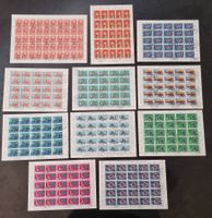 11 Bogen mit Ersttag Stempel ab 1958