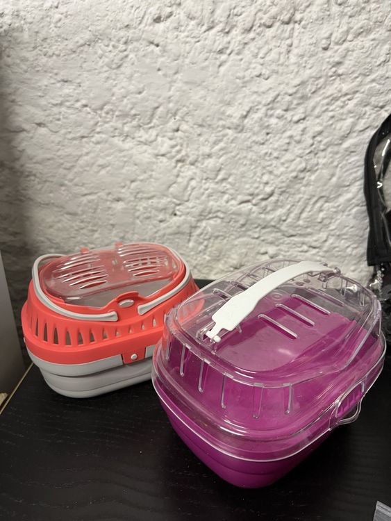 Transportbox Für Kleintiere 30x25x25cm - Faltbare Haustier-Tragetasche Für Katze Hund Hamster