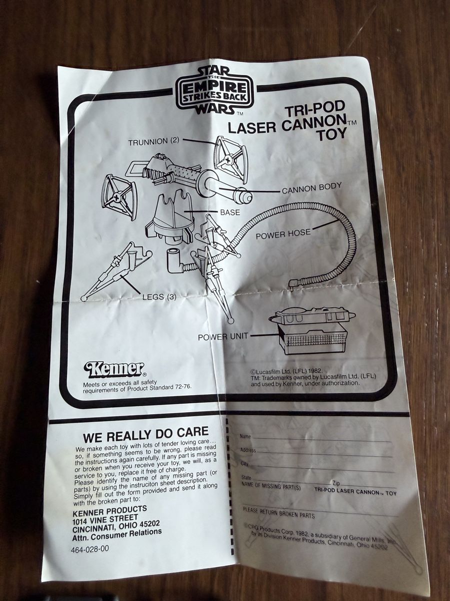 Star Wars Spielzeuge: Star Wars Tri-Pod Laser Cannon Kenner 1982 – Gebraucht aus Davos Platz von sharkflash2 2