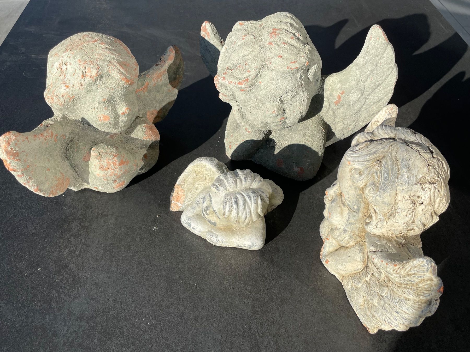 Statuette: Engel aus Stein Grabschmuck Deko – Usato da Klingnau venduto da Quasimondo 4