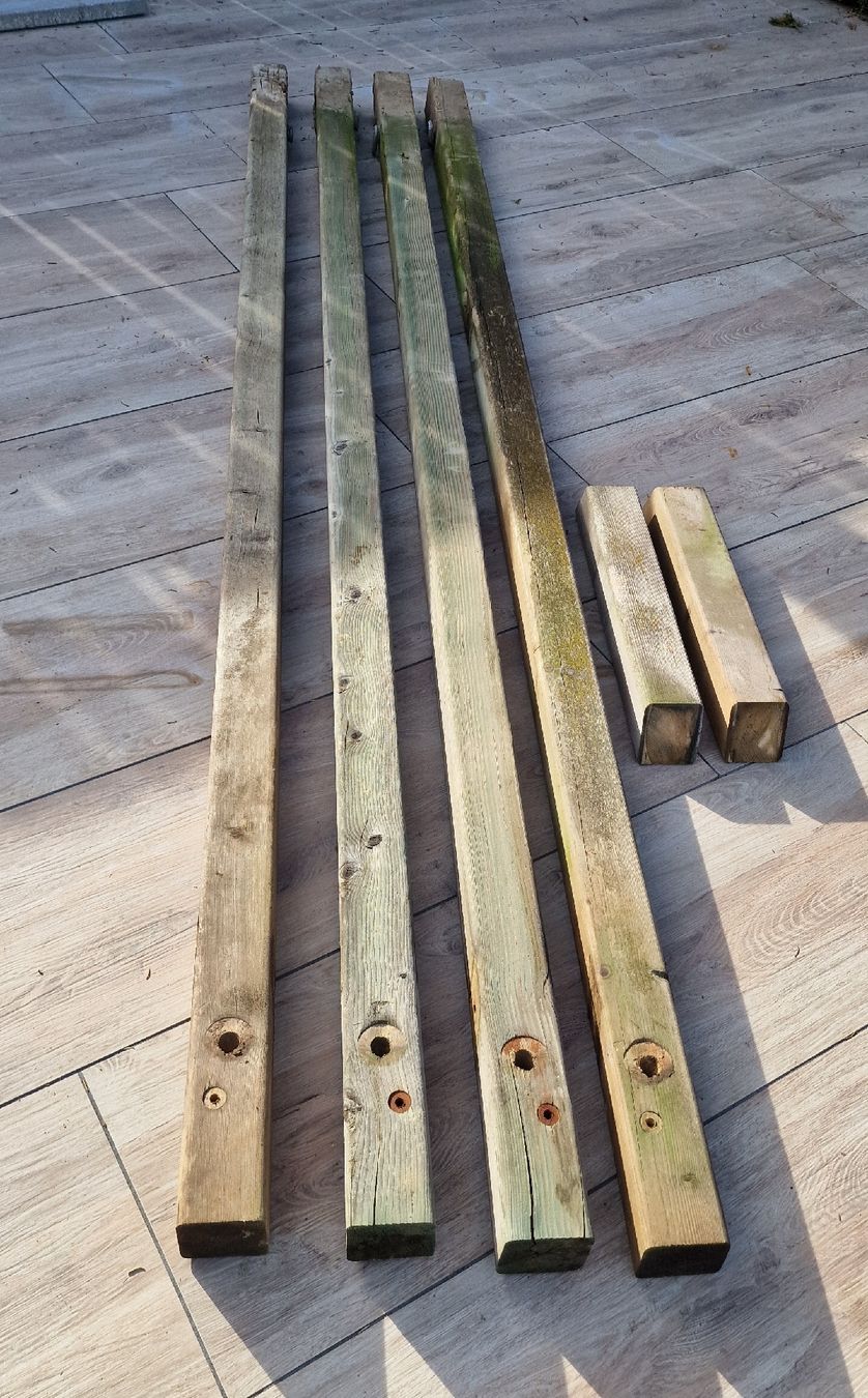 Articoli in legno: Imprägnierte Holzbalken – Usato da Suhr venduto da Sbume