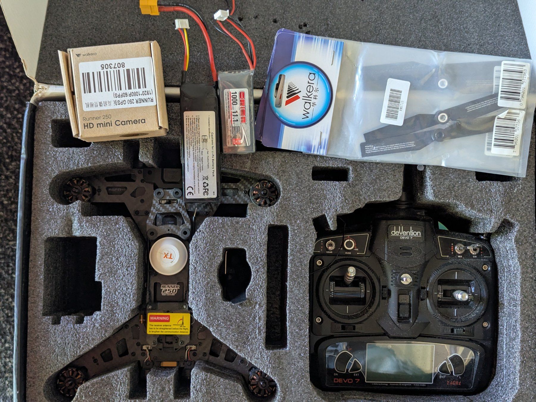 Walkera Modellismo RC: Walkera Runner 250 FPV-Racing-Quadcopter – Nuovo (secondo la descrizione) da Bischofszell venduto da Blende2