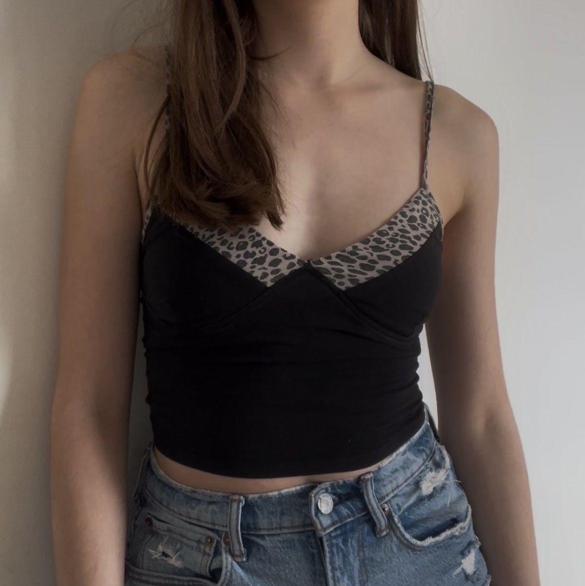 Tops: Top mit Leo-Muster, Subdued – D'occasion à Zumikon par nata_sells
