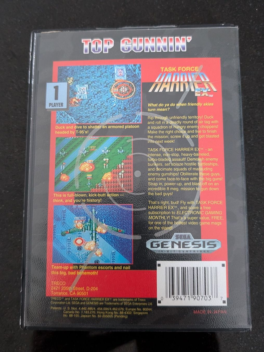 Sega Spiele: TASK FORCE HARRIER EX (US) - SEGA GENESIS – Gebraucht aus Spiegel b. Bern von Natix 1