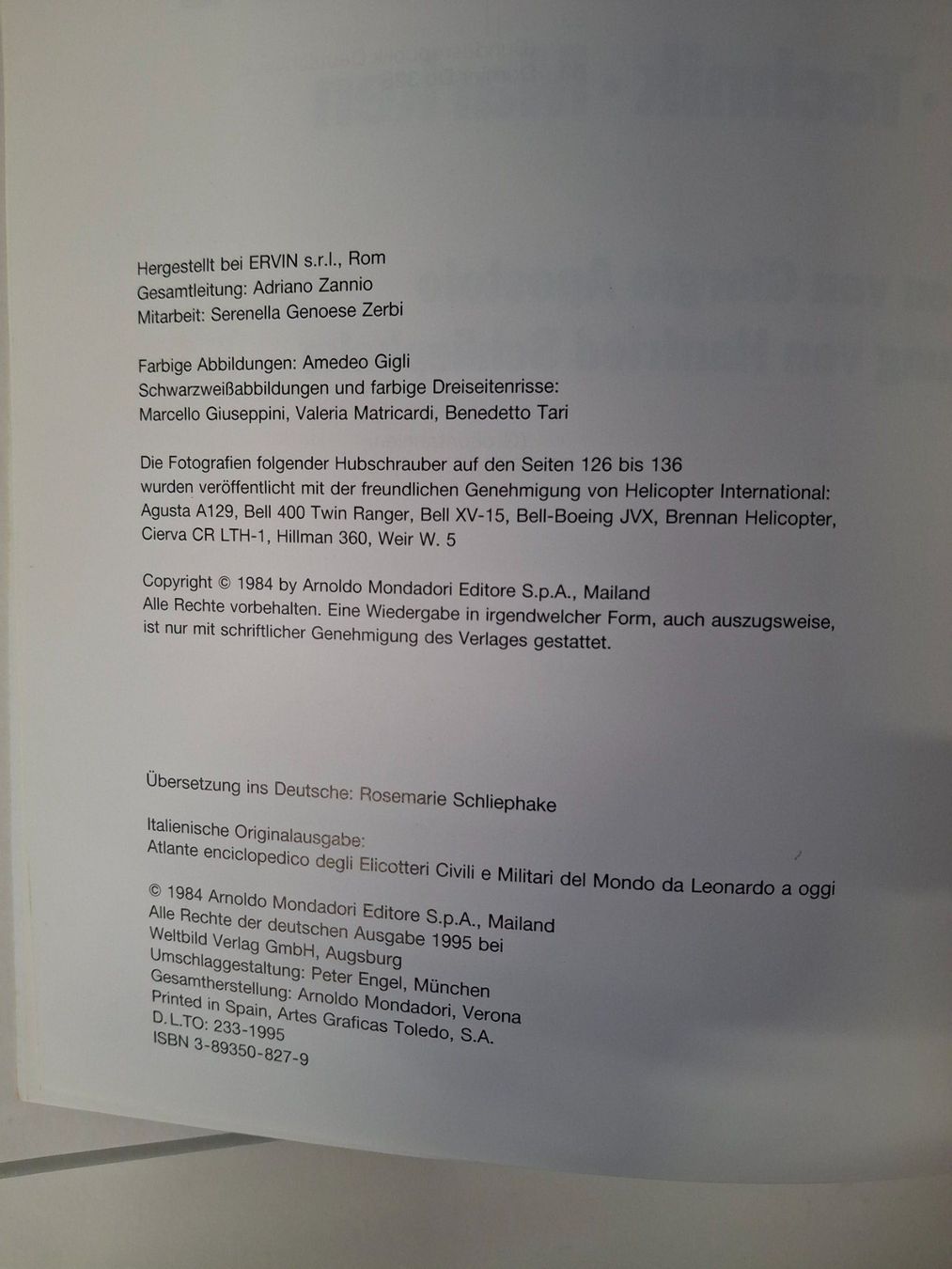 Libri: Enzyklopädie der Hubschrauber – Usato da Reichenburg venduto da AK307 1