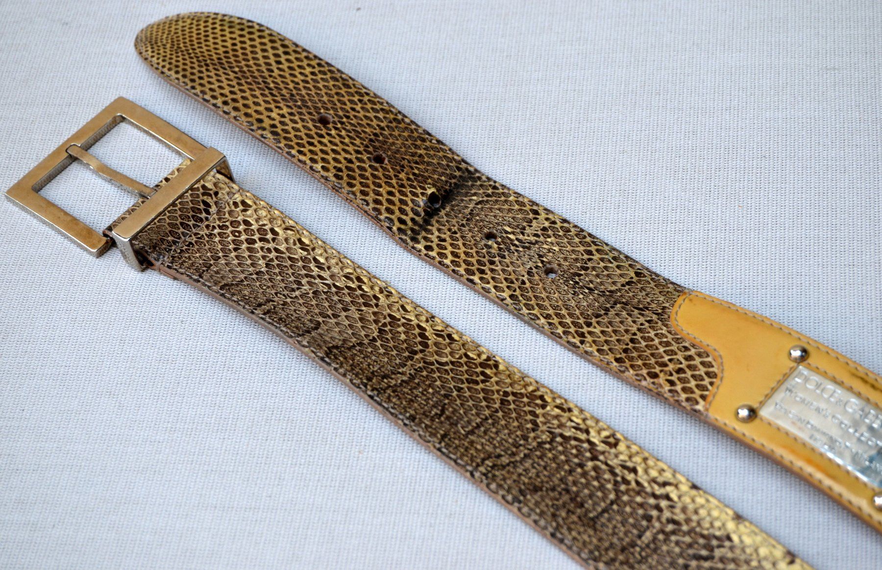 Dolce & Gabbana Gürtel: Dolce & Gabbana Python  Gürtel / ceinture – Gebraucht aus Collonges von arashee 3