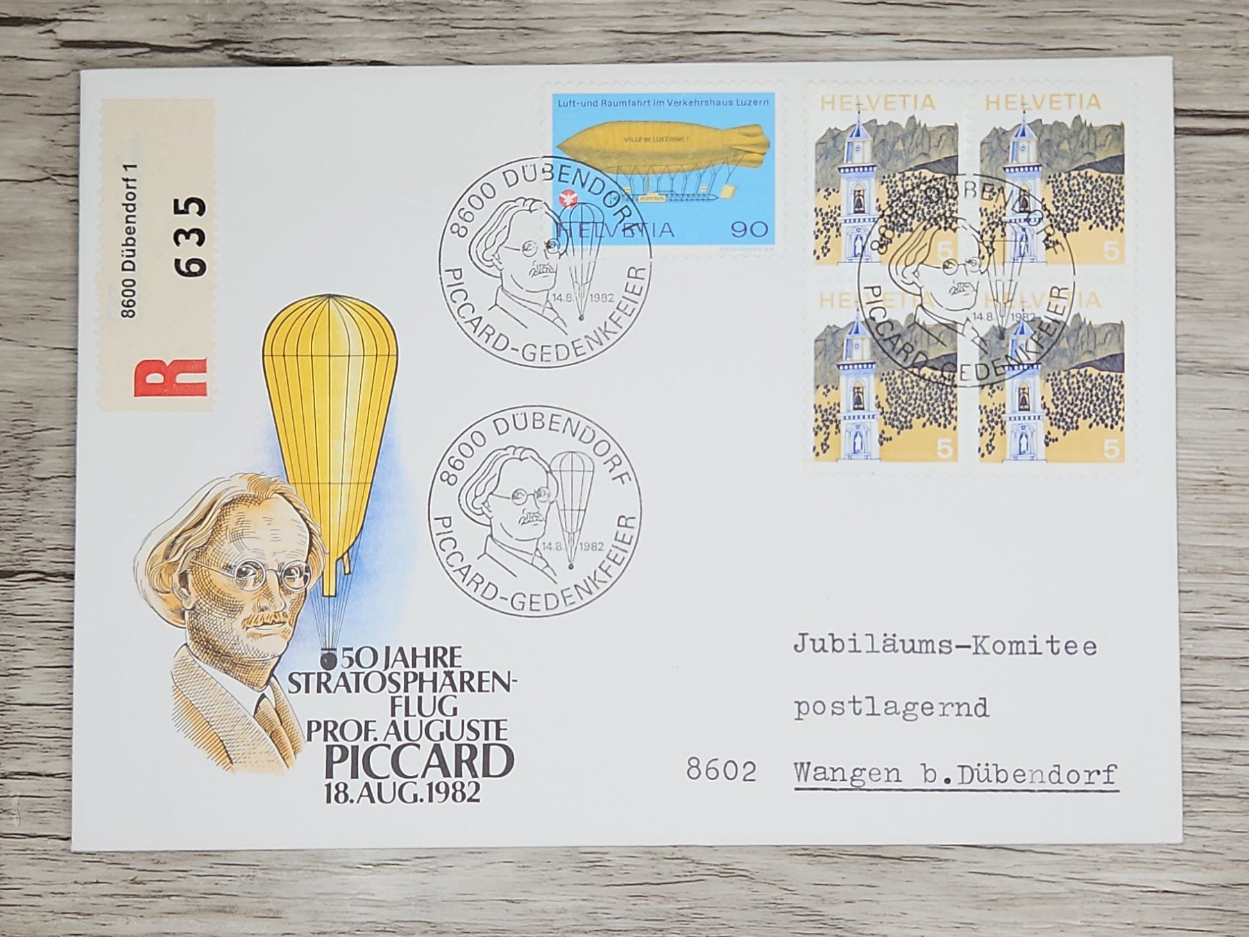 Tutti i francobolli: CL03 Enveloppe + Timbre Suisse 1982 – Usato da Cousset venduto da Patrick_Collections