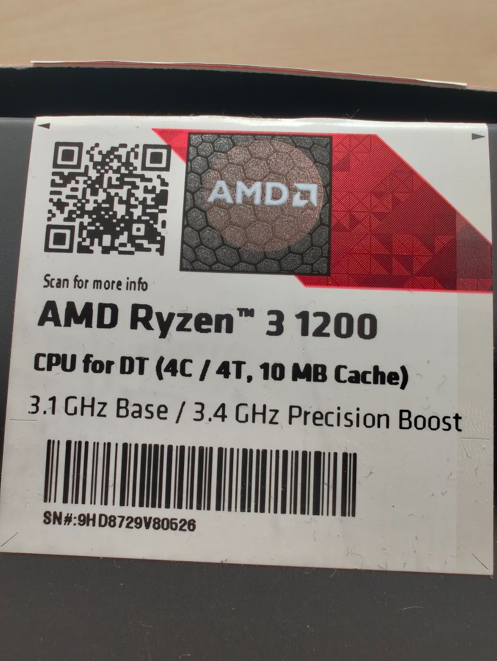 Amd Elektronikbauteile: AMD Ryzen 3 1200 – Gebraucht aus Porrentruy von inf_lxw7 1