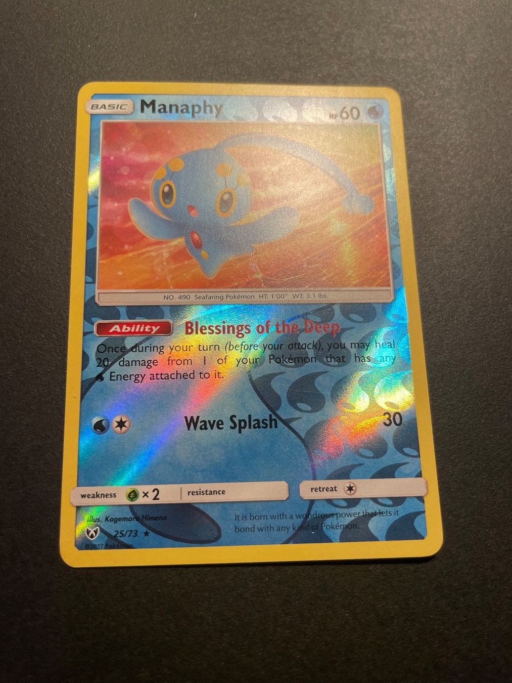 Pokémon Sammelbilder & Trading cards: Manaphy 25/73 Reverse Holo Shimmering Legends – Gebraucht aus Zürich von pokemon_cards