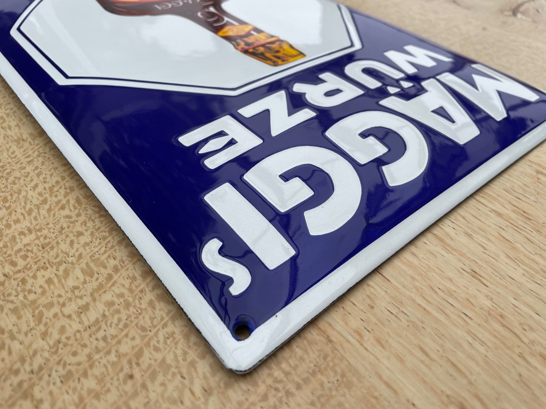 Maggi Insegne: Emailschild, Maggi's Würze einzig! Zustand: TOP – Usato da Rüfenacht BE venduto da look_us 7