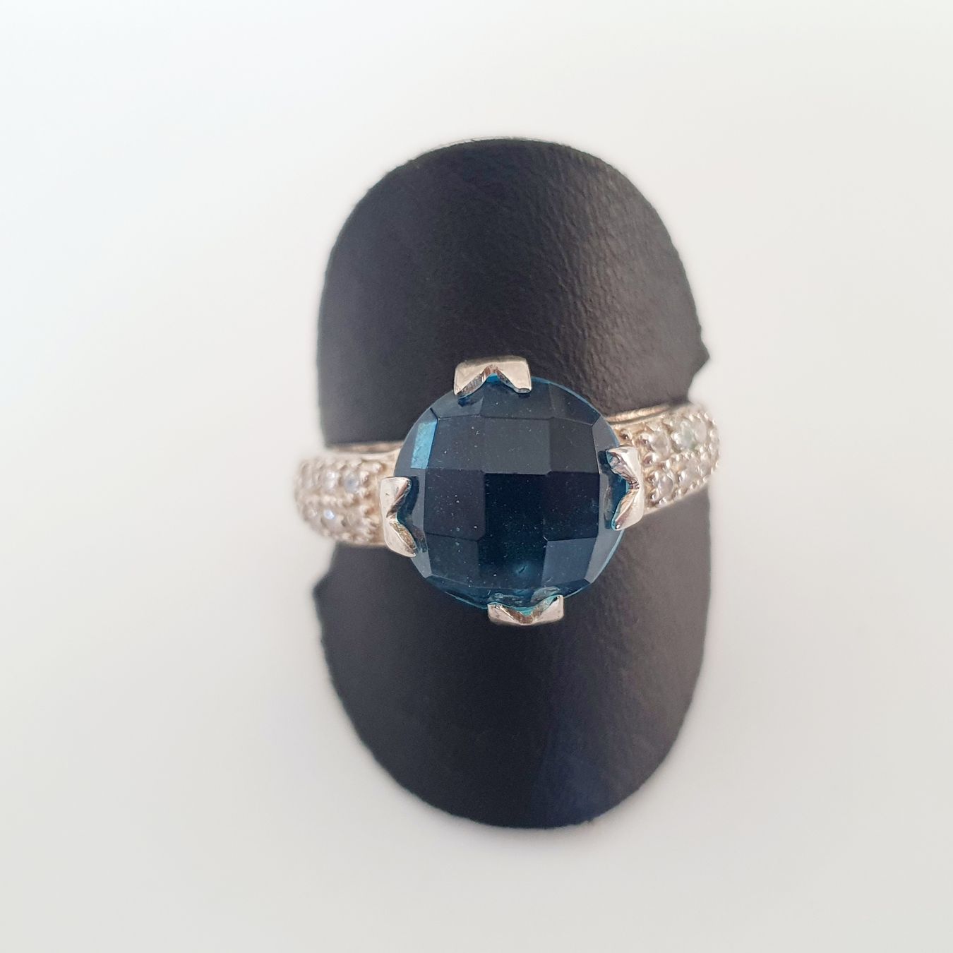 Anelli: Silber Ring 925 mit blauem Stein, Gr 22,3 mm – Usato da Kreuzlingen venduto da Wunderkiste123 6