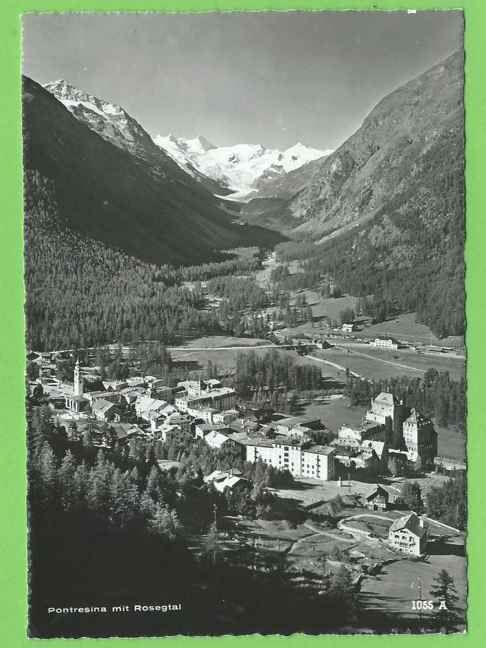 Cartoline postali: Pontresina mit Rosegtal – Usato da Zürich venduto da t24_de