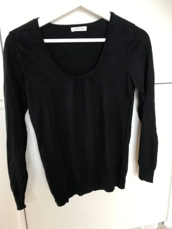 More & More:Schwarzer Pulli mit Rundhals; Gr.34