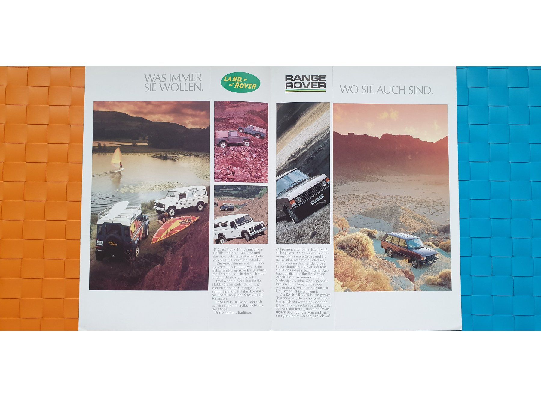 Riviste & Magazine: RANGE ROVER / LAND ROVER 1987 - Prospekt / Broschüre – Usato da Viganello venduto da CARLiteratur 1