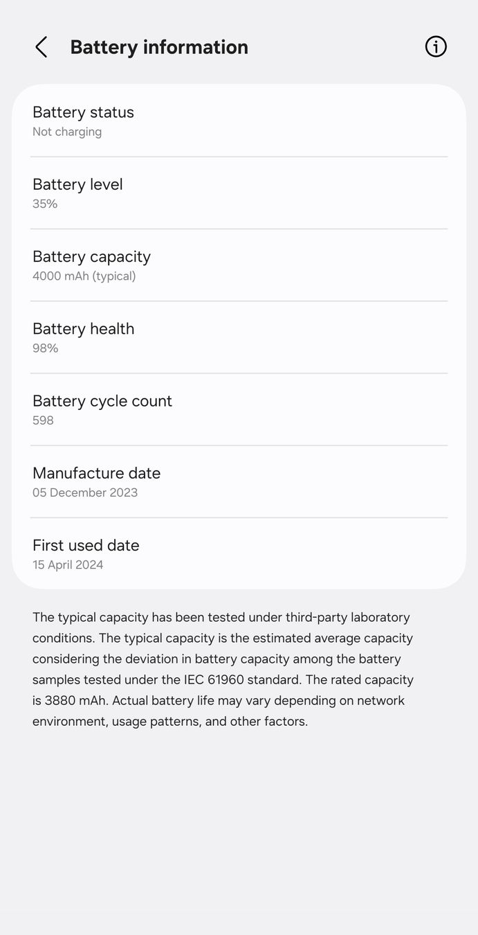 Samsung Telefoni cellulari / Smartphones: S24 256GB Marble Gray – Usato da Marin-Epagnier venduto da spok 6