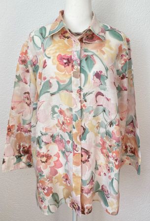 Lauren Ralph Lauren Leinenbluse Grösse 1X/44