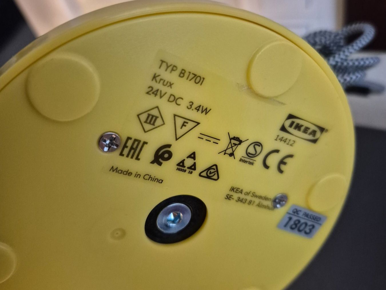 Ikea Lampade: Lampe jaune IKEA Krux vintage – Usato da Fully venduto da tameab 2