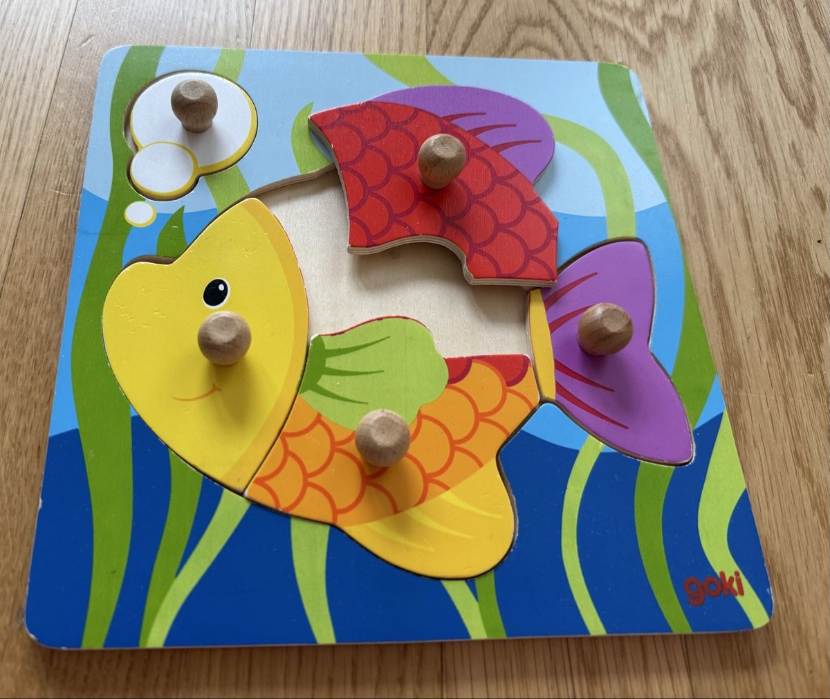 Puzzle: Puzzle en bois, 5 pièces – Usato da Genève venduto da valmath 1