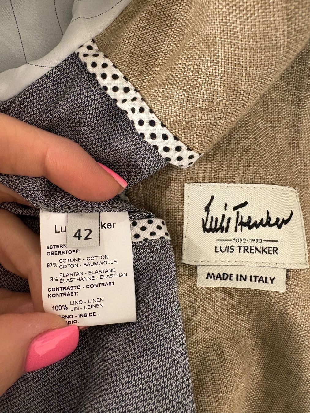 Jacken: Luis Trenker Blazer grau Baumwolle Leinen 36 – Neu (gemäss Beschreibung) aus Regensdorf von secondchancefashion 6