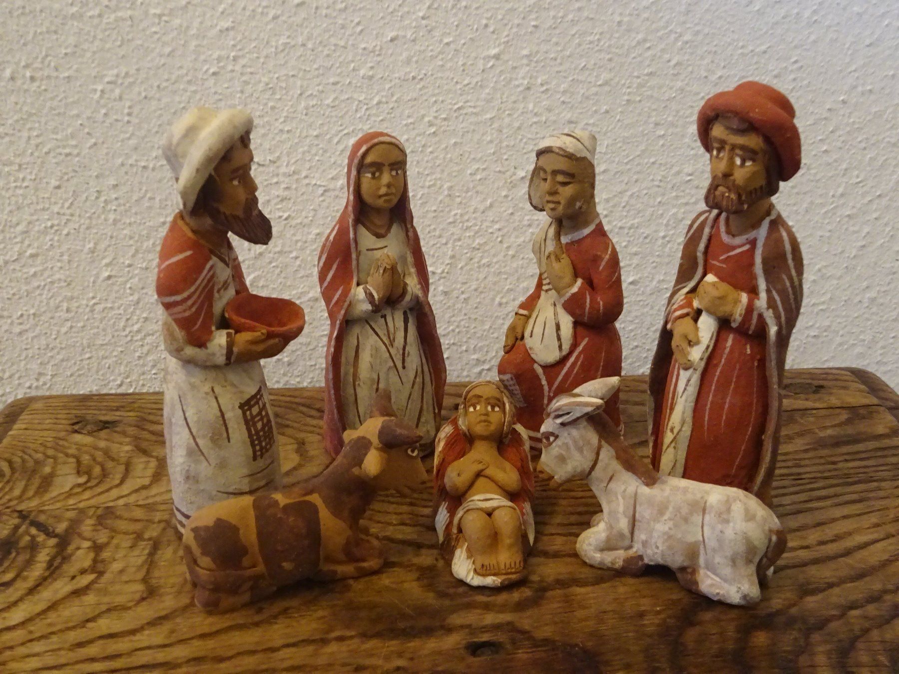 Figuren: Alte Tonkrippe - Südamerika – Gebraucht aus Esslingen von eintagammeer 4