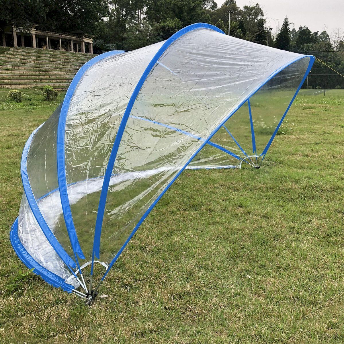 Piscine: Steinbach Cabrio Dome 440 x 220 cm blau – Nuovo e nell'imballaggio originale da Bottighofen venduto da zaap 5