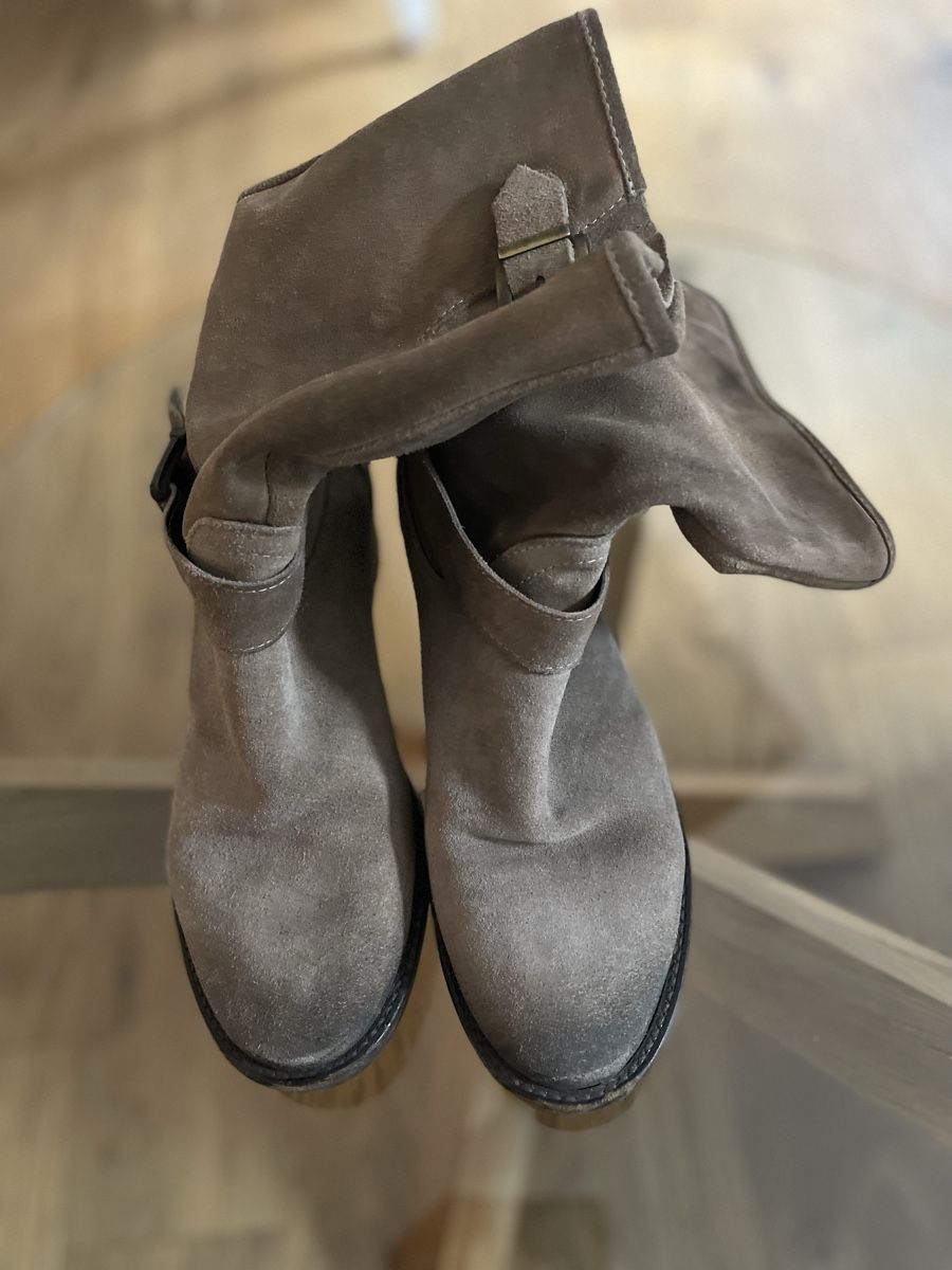 Scarpe da donna: Motorrad-Stiefel Wildleder Grösse 40 – Nuovo (secondo la descrizione) da Hätzingen venduto da Limao 4