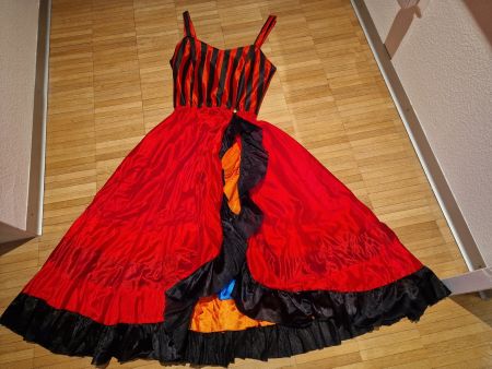Flamencokleid Gr. 36, farbenfroh