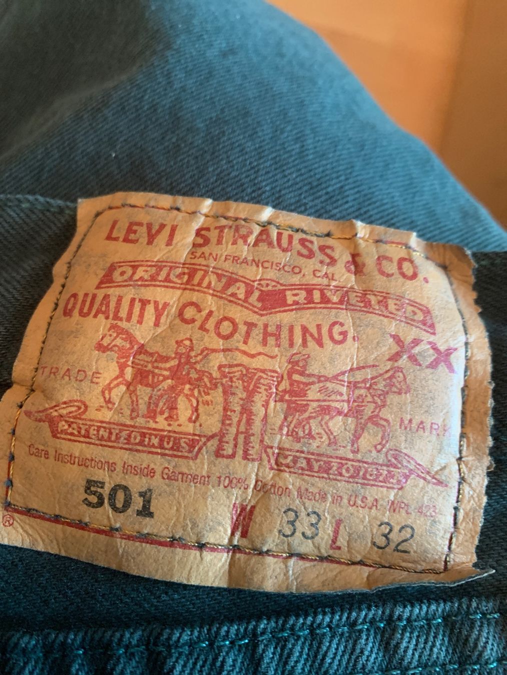 Levi's Jeans: Joli Levi’s 501 vert taille 33/32 – Gebraucht aus MEYRIN von Gwendo10 2