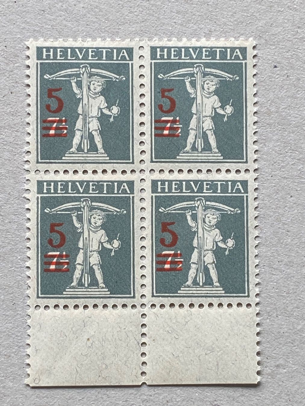 Tutti i francobolli: 148II, postfrisch, Viererblock – Usato da Aarau venduto da hilde47