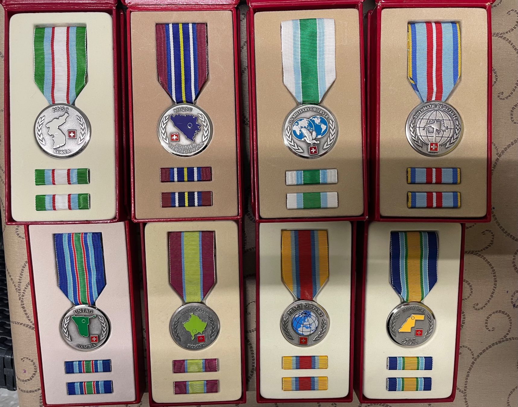 Medaglie: 8 Medallien Schweiz. Armee – Usato da Basel venduto da OrdenMax 1