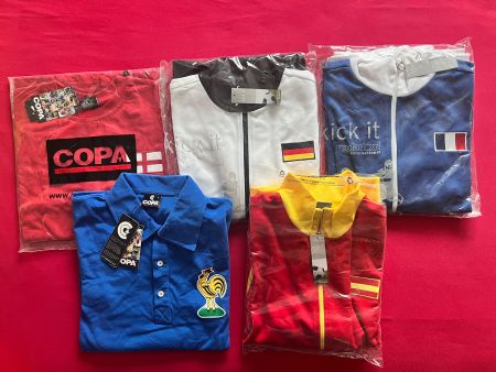 5x Trikot Jacken Frankreich England Deutschland Spanien COPA