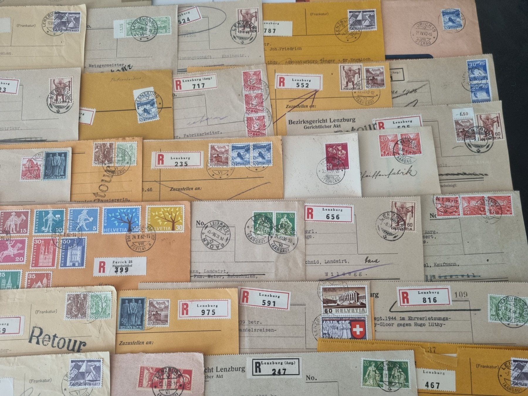 Alle Briefmarken: Lot mit 60 CH Briefen in Grossformat – Gebraucht aus Gümligen von Geniusbuy 3