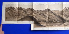 Panorama vom Camoghe 1904 Litho selten! Magadinoebene Tessin