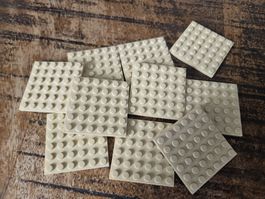 lego 3958 lot de 10 pièces Tan Plate 6 x 6