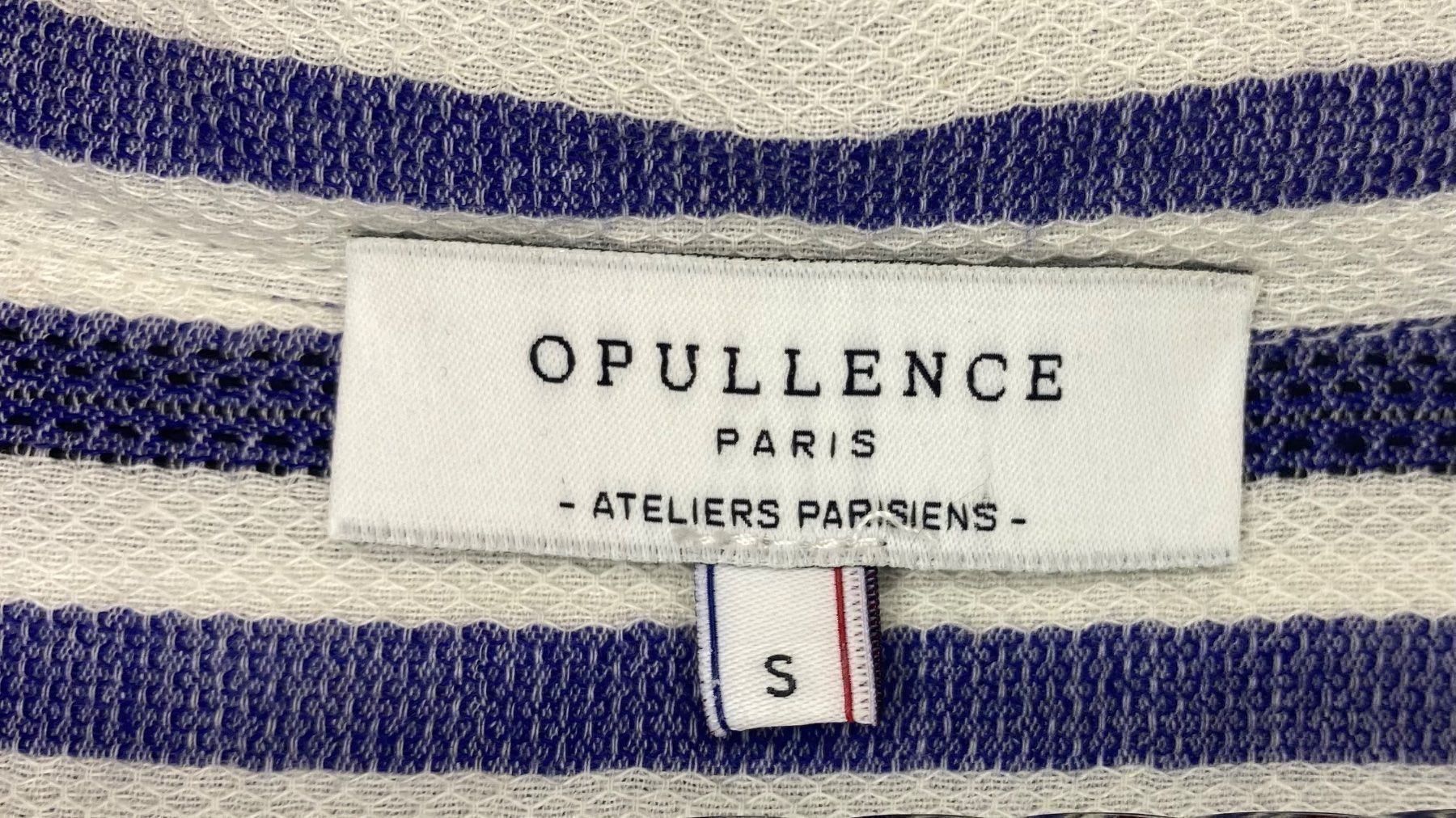 Top: blouse rayée bleu et blanc Opulence – Usato da Carouge GE venduto da adm_ph7g 3