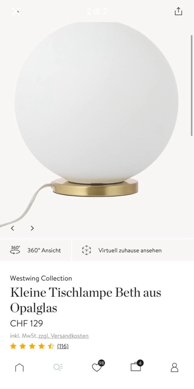 Westwing Lampade: Westwing Lampe – Usato da Cham venduto da vany_ 1