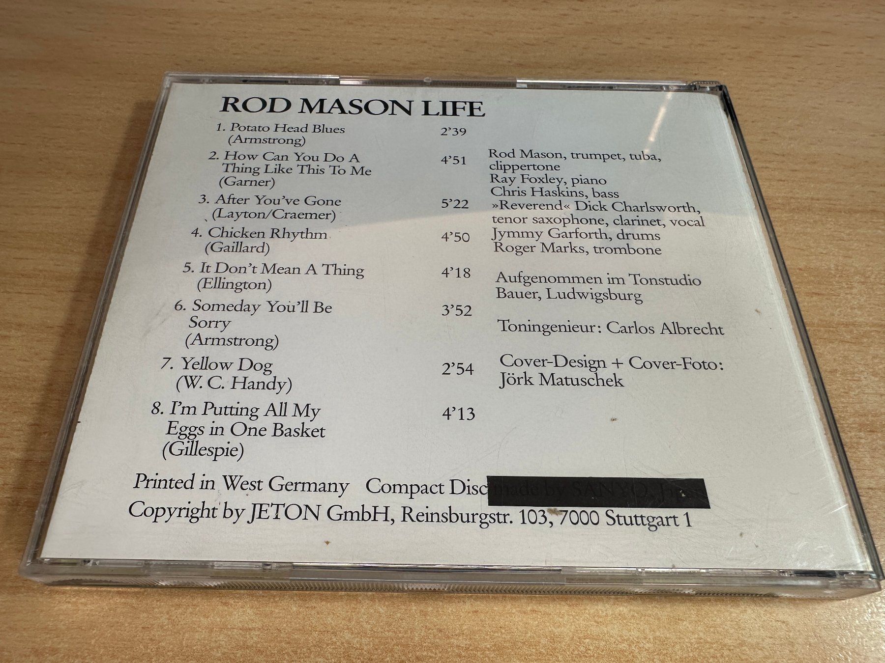 CDs: C1 Rod Mason – Live – Gebraucht aus Rikon im Tösstal von Alpenmutz 1