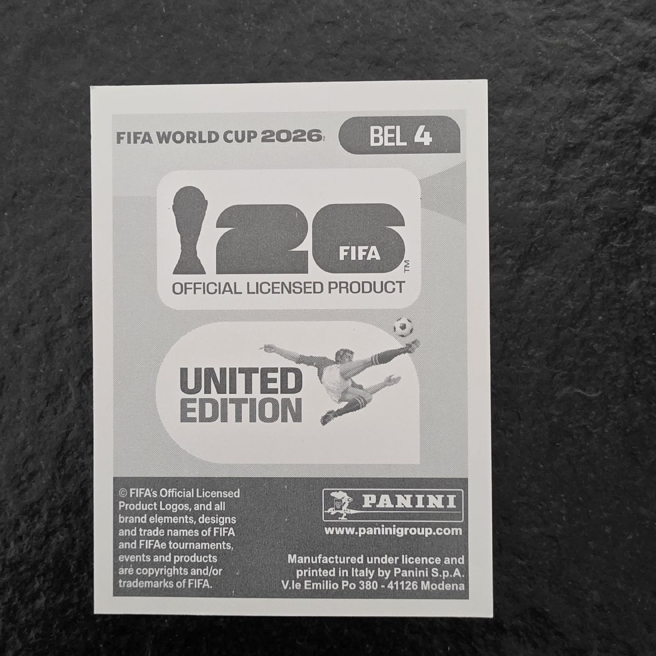 Panini Carte collezionabili: Panini 2026 BEL4 Sticker Timothy Castagne – Nuovo e nell'imballaggio originale da Buchs AG venduto da LogoParts 1