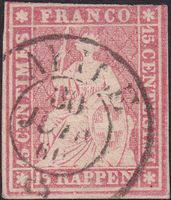 24G (24B4) von AIGLE (VD), Bogeneckrandstück, Kat: 80.-